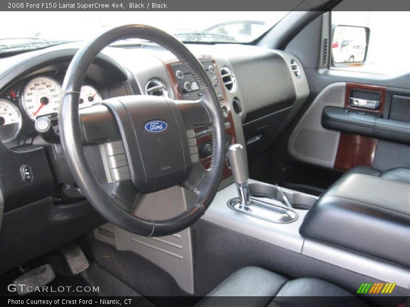 Black / Black 2008 Ford F150 Lariat SuperCrew 4x4