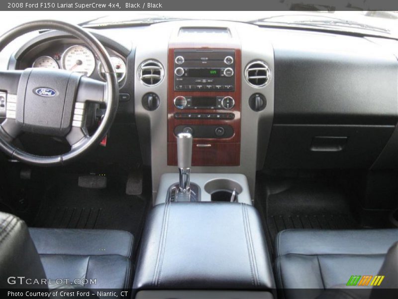 Black / Black 2008 Ford F150 Lariat SuperCrew 4x4
