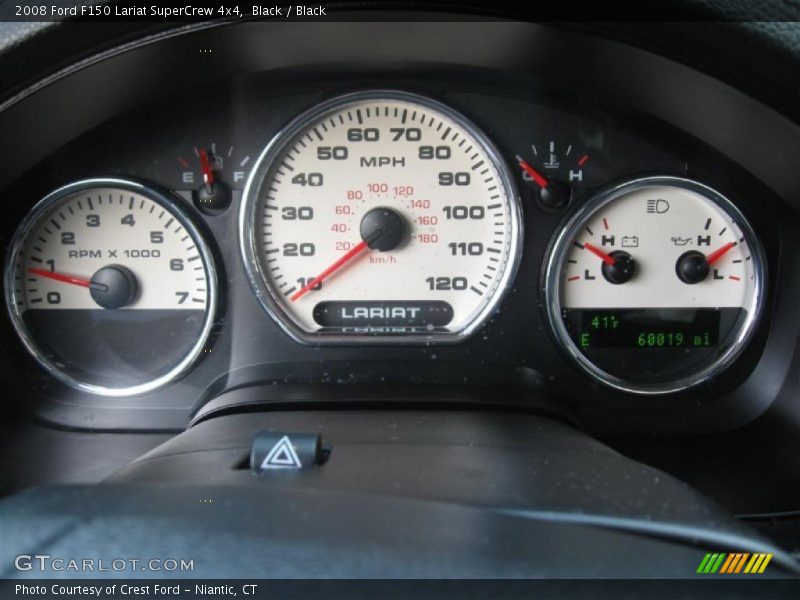 Black / Black 2008 Ford F150 Lariat SuperCrew 4x4