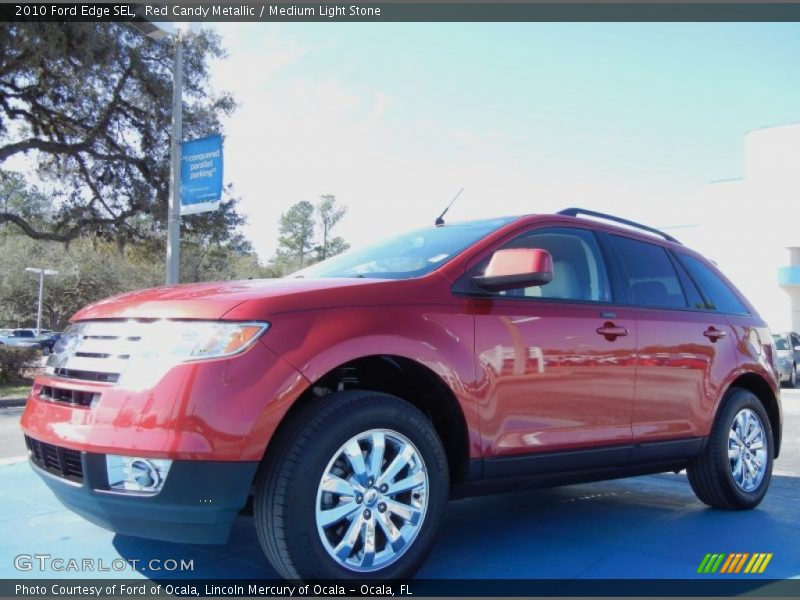 Red Candy Metallic / Medium Light Stone 2010 Ford Edge SEL