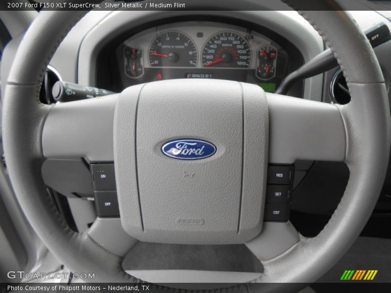 Silver Metallic / Medium Flint 2007 Ford F150 XLT SuperCrew