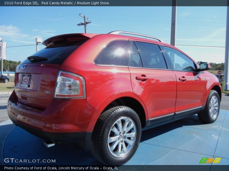 Red Candy Metallic / Medium Light Stone 2010 Ford Edge SEL