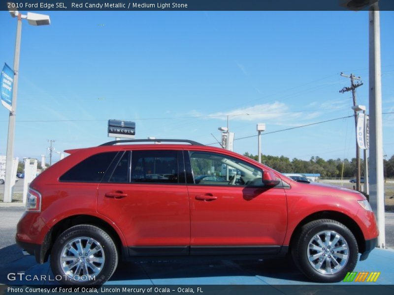 Red Candy Metallic / Medium Light Stone 2010 Ford Edge SEL