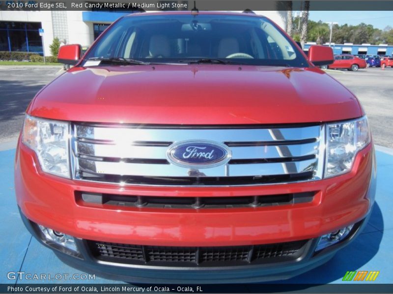 Red Candy Metallic / Medium Light Stone 2010 Ford Edge SEL