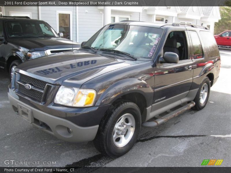 Deep Wedgewood Blue Metallic / Dark Graphite 2001 Ford Explorer Sport 4x4