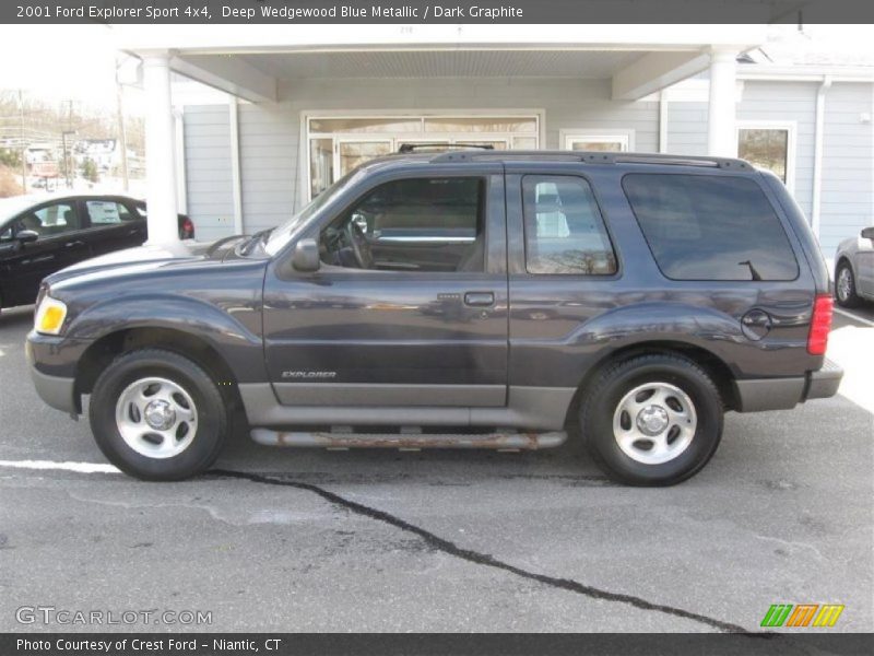 Deep Wedgewood Blue Metallic / Dark Graphite 2001 Ford Explorer Sport 4x4