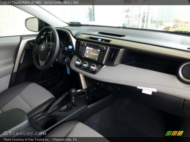 Spruce Green Mica / Ash 2013 Toyota RAV4 LE AWD