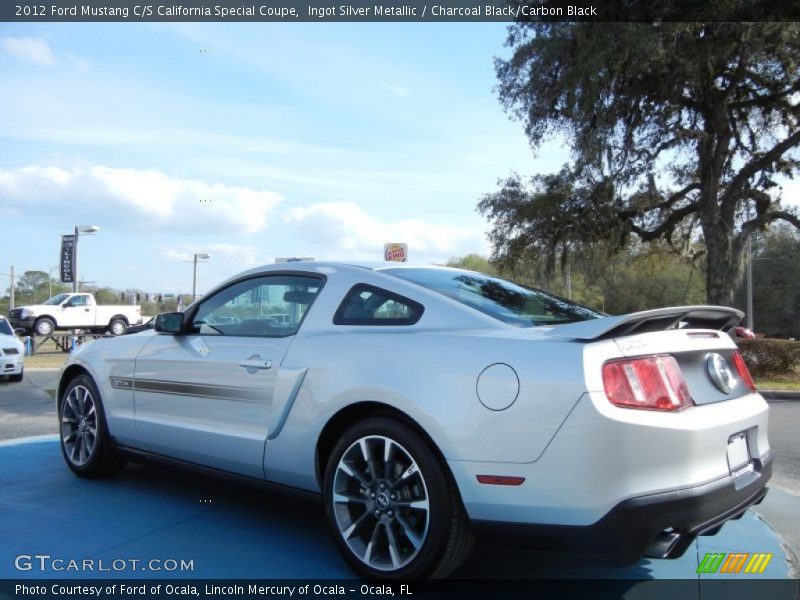 Ingot Silver Metallic / Charcoal Black/Carbon Black 2012 Ford Mustang C/S California Special Coupe