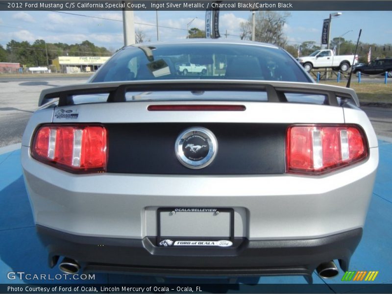 Ingot Silver Metallic / Charcoal Black/Carbon Black 2012 Ford Mustang C/S California Special Coupe