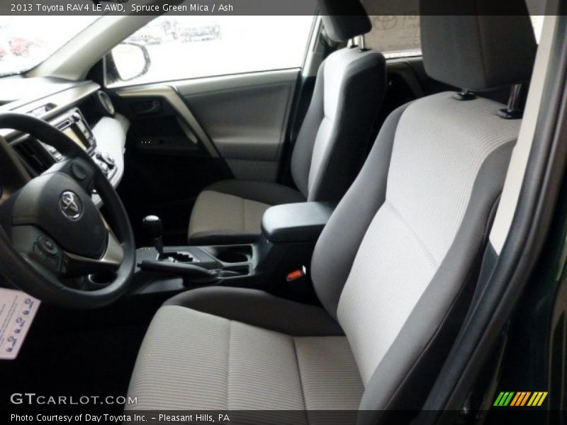 Spruce Green Mica / Ash 2013 Toyota RAV4 LE AWD