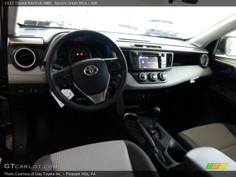 Spruce Green Mica / Ash 2013 Toyota RAV4 LE AWD
