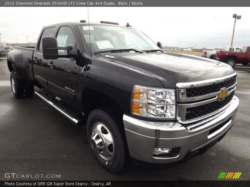Black / Ebony 2013 Chevrolet Silverado 3500HD LTZ Crew Cab 4x4 Dually