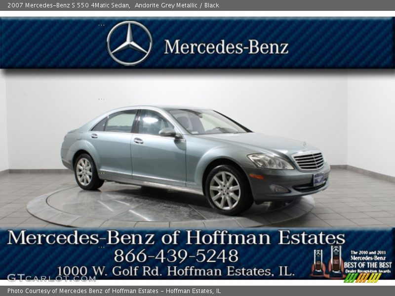 Andorite Grey Metallic / Black 2007 Mercedes-Benz S 550 4Matic Sedan