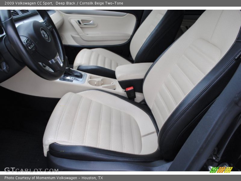 Deep Black / Cornsilk Beige Two-Tone 2009 Volkswagen CC Sport