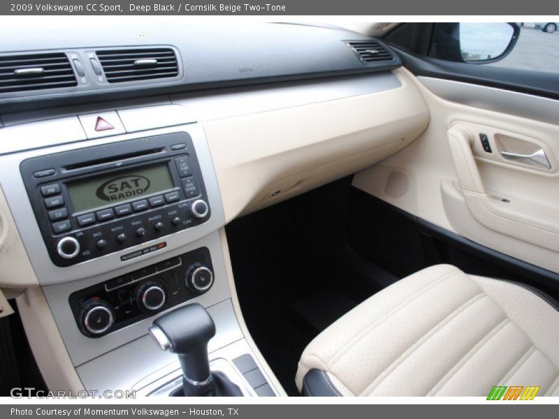 Deep Black / Cornsilk Beige Two-Tone 2009 Volkswagen CC Sport