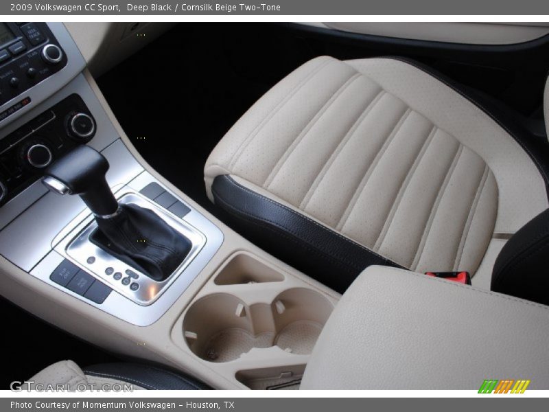 Deep Black / Cornsilk Beige Two-Tone 2009 Volkswagen CC Sport
