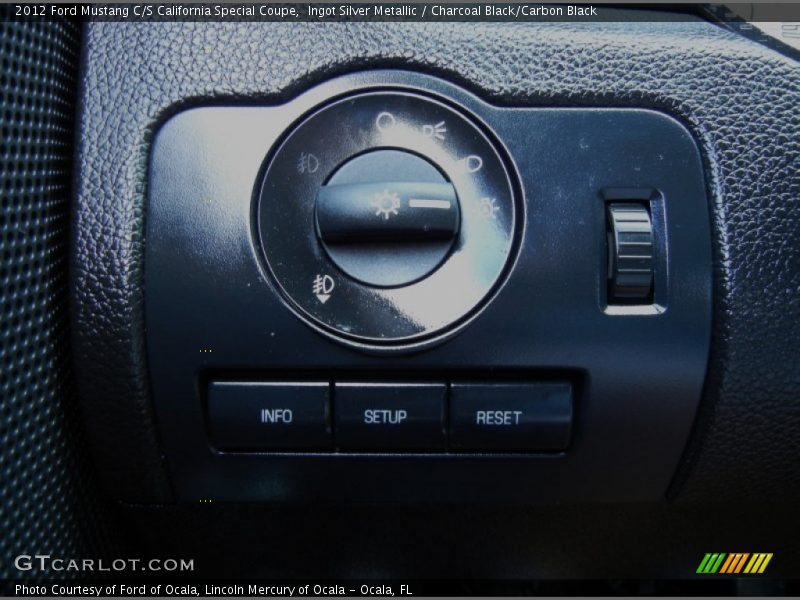 Controls of 2012 Mustang C/S California Special Coupe