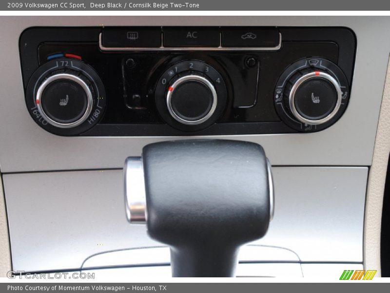 Deep Black / Cornsilk Beige Two-Tone 2009 Volkswagen CC Sport