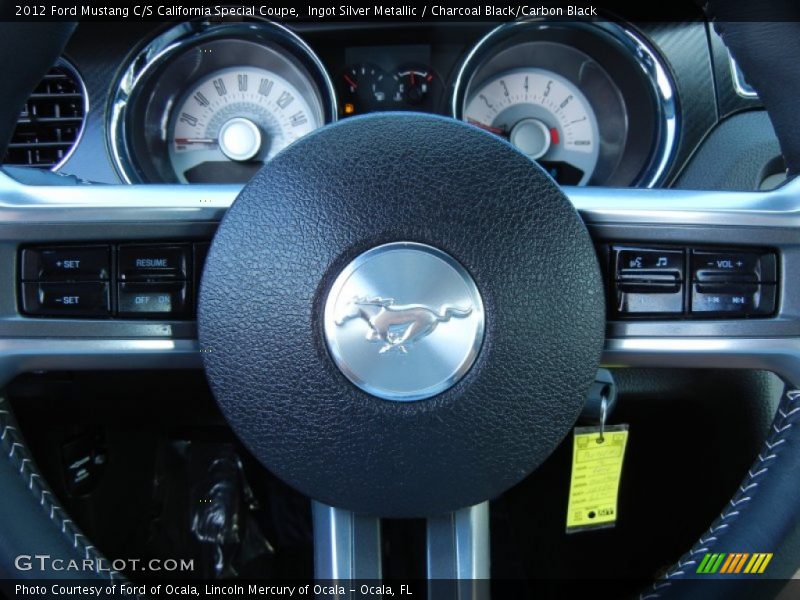 Ingot Silver Metallic / Charcoal Black/Carbon Black 2012 Ford Mustang C/S California Special Coupe