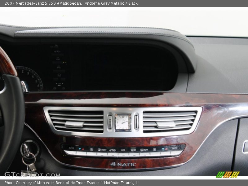 Andorite Grey Metallic / Black 2007 Mercedes-Benz S 550 4Matic Sedan