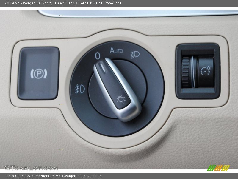 Deep Black / Cornsilk Beige Two-Tone 2009 Volkswagen CC Sport