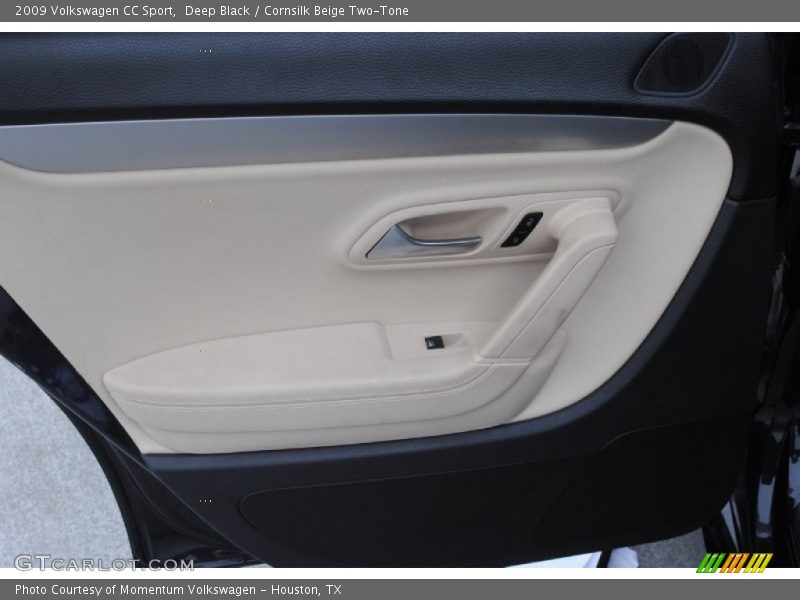 Deep Black / Cornsilk Beige Two-Tone 2009 Volkswagen CC Sport