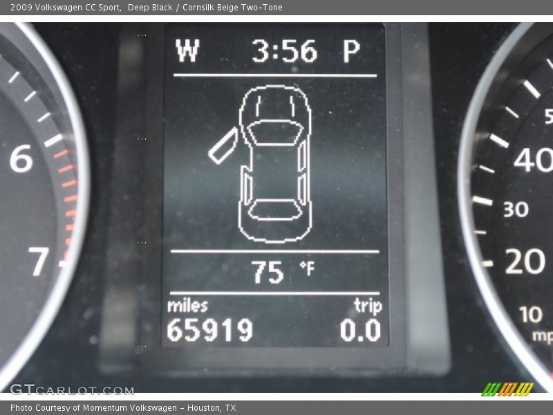 Deep Black / Cornsilk Beige Two-Tone 2009 Volkswagen CC Sport
