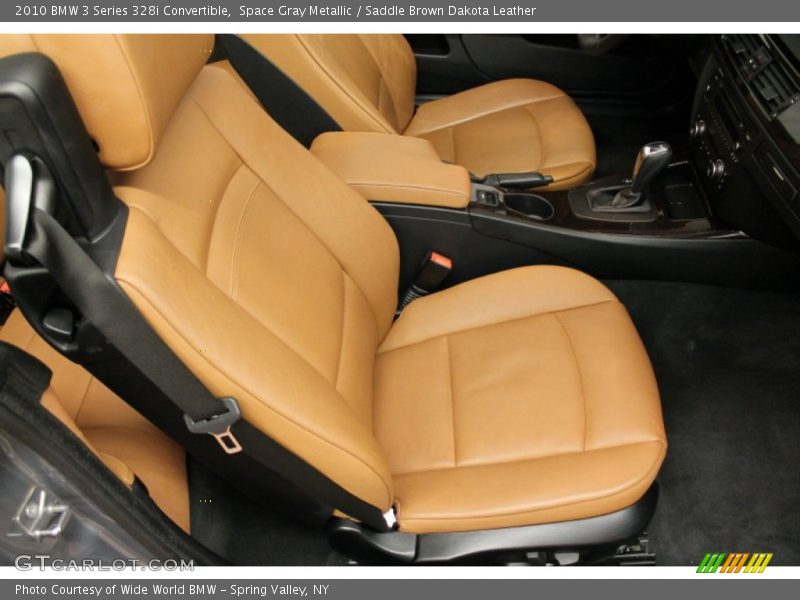 Space Gray Metallic / Saddle Brown Dakota Leather 2010 BMW 3 Series 328i Convertible