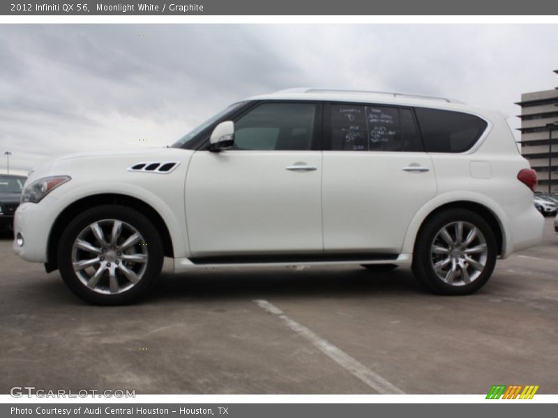 Moonlight White / Graphite 2012 Infiniti QX 56