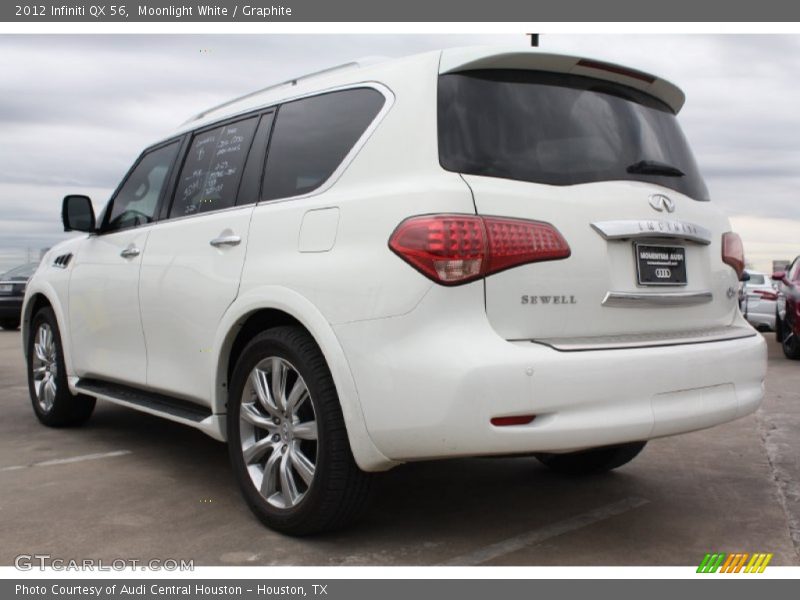 Moonlight White / Graphite 2012 Infiniti QX 56