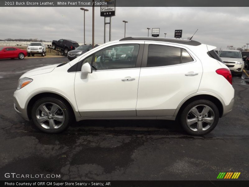 White Pearl Tricoat / Saddle 2013 Buick Encore Leather