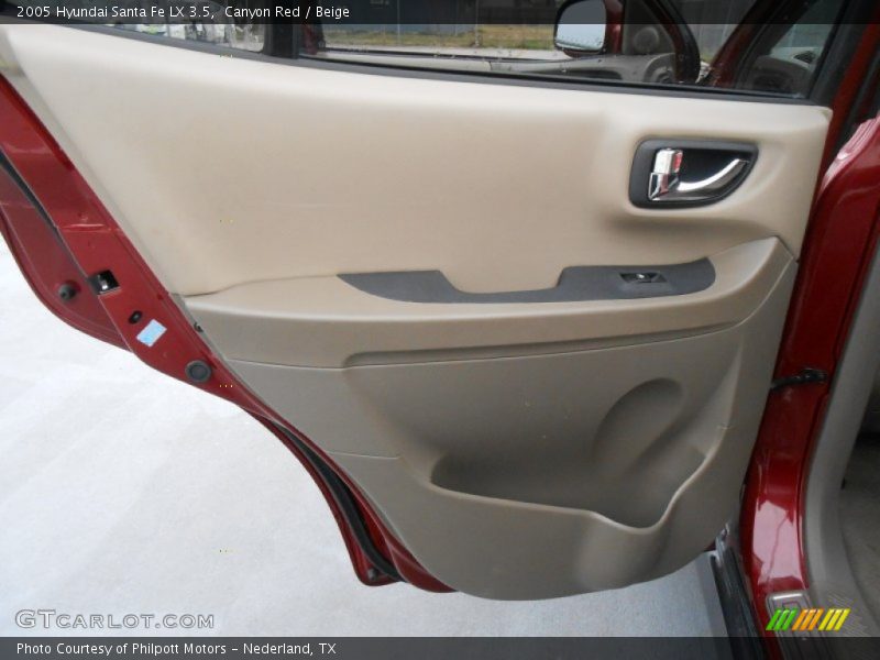Canyon Red / Beige 2005 Hyundai Santa Fe LX 3.5