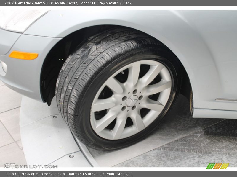 Andorite Grey Metallic / Black 2007 Mercedes-Benz S 550 4Matic Sedan
