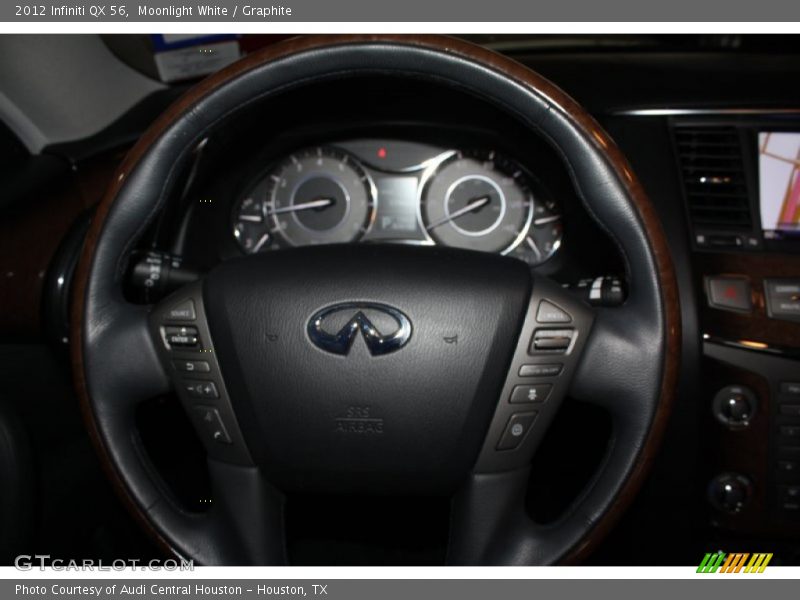 Moonlight White / Graphite 2012 Infiniti QX 56
