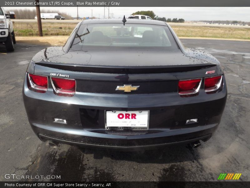 Blue Ray Metallic / Gray 2013 Chevrolet Camaro LT/RS Coupe