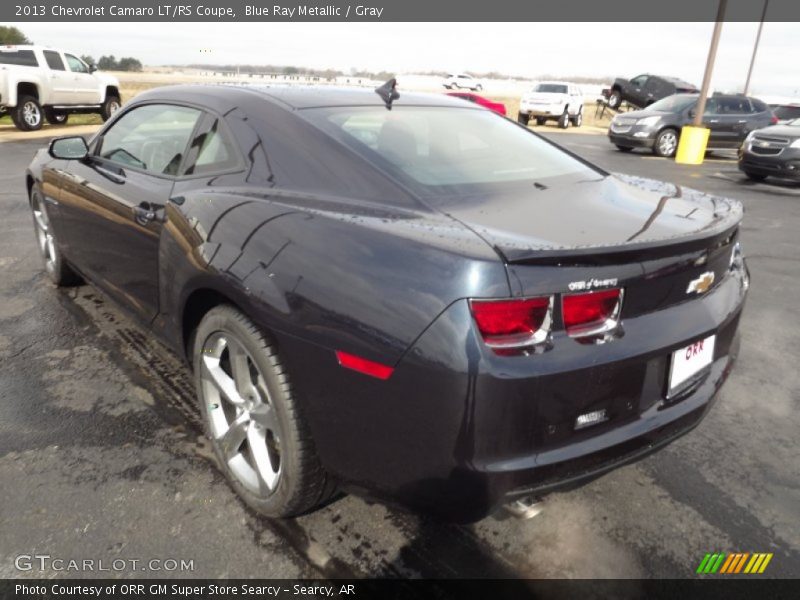 Blue Ray Metallic / Gray 2013 Chevrolet Camaro LT/RS Coupe