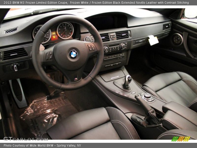 Frozen Edition Black Extended Novillo Leather with Contrast Stitching Interior - 2013 M3 Frozen Limited Edition Coupe 