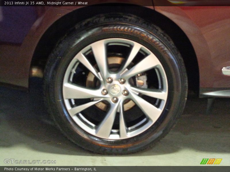 Midnight Garnet / Wheat 2013 Infiniti JX 35 AWD