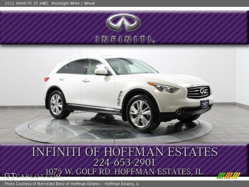 Moonlight White / Wheat 2012 Infiniti FX 35 AWD