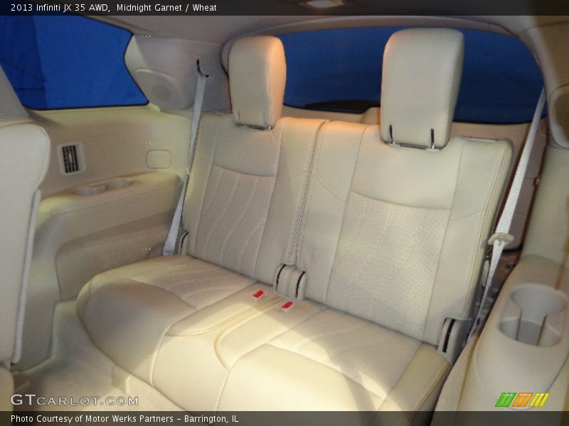 Rear Seat of 2013 JX 35 AWD