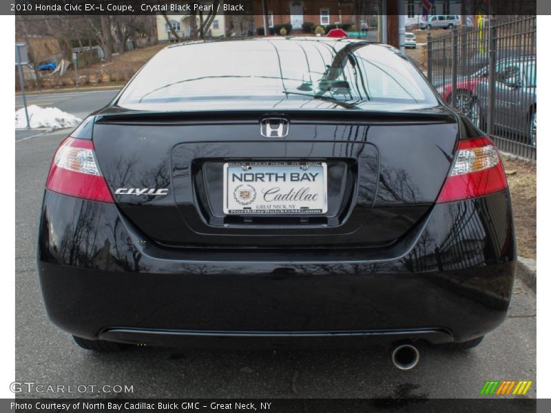 Crystal Black Pearl / Black 2010 Honda Civic EX-L Coupe