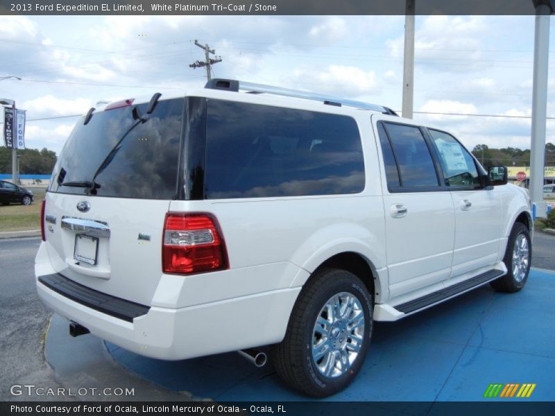 White Platinum Tri-Coat / Stone 2013 Ford Expedition EL Limited