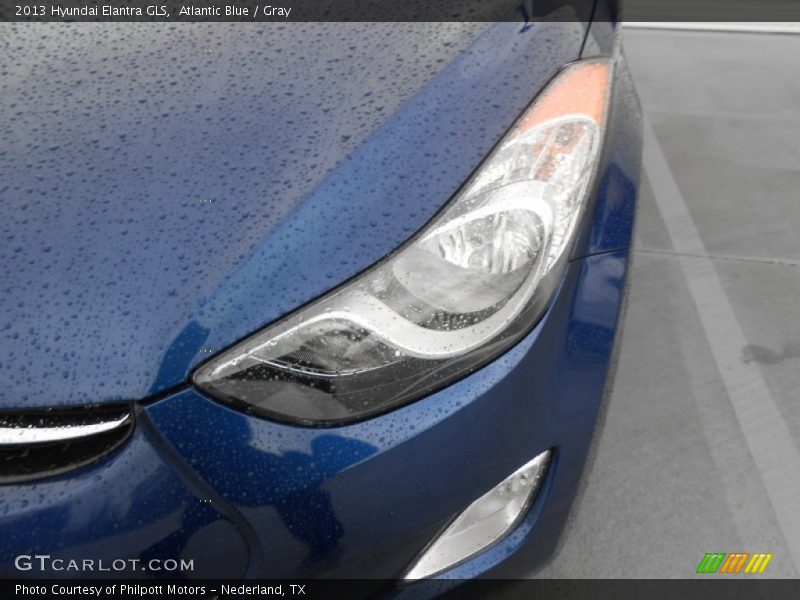 Atlantic Blue / Gray 2013 Hyundai Elantra GLS