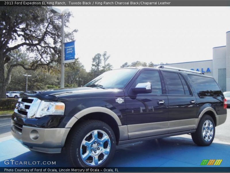 Tuxedo Black / King Ranch Charcoal Black/Chaparral Leather 2013 Ford Expedition EL King Ranch