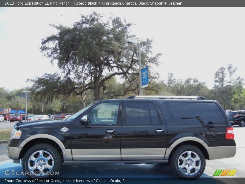 Tuxedo Black / King Ranch Charcoal Black/Chaparral Leather 2013 Ford Expedition EL King Ranch