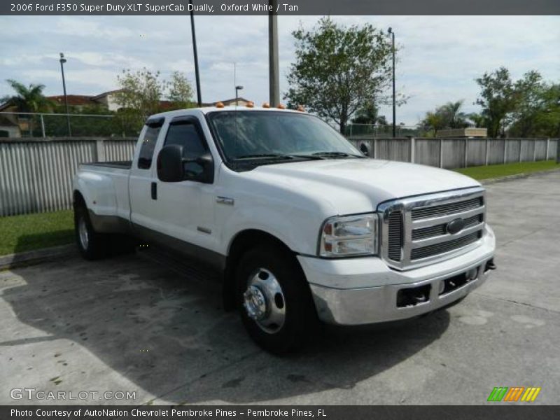 Oxford White / Tan 2006 Ford F350 Super Duty XLT SuperCab Dually