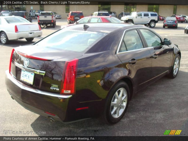 Black Cherry / Light Titanium/Ebony 2009 Cadillac CTS Sedan