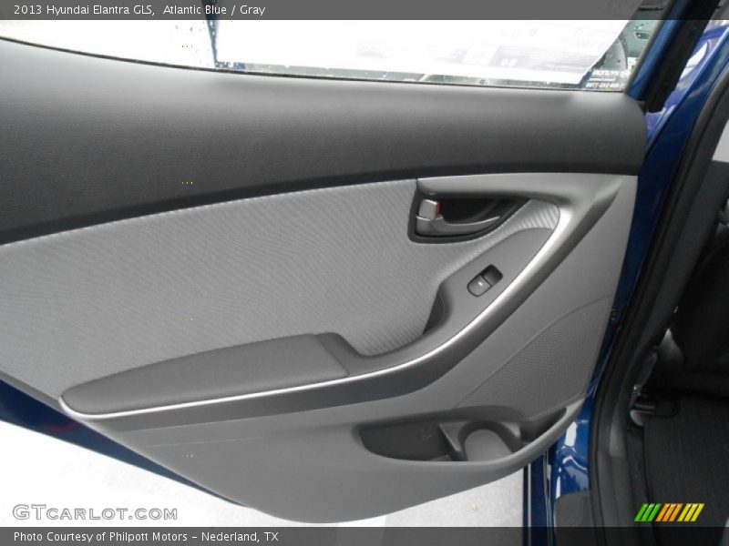 Atlantic Blue / Gray 2013 Hyundai Elantra GLS