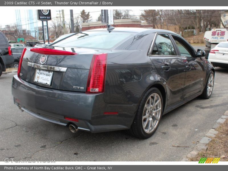 Thunder Gray ChromaFlair / Ebony 2009 Cadillac CTS -V Sedan