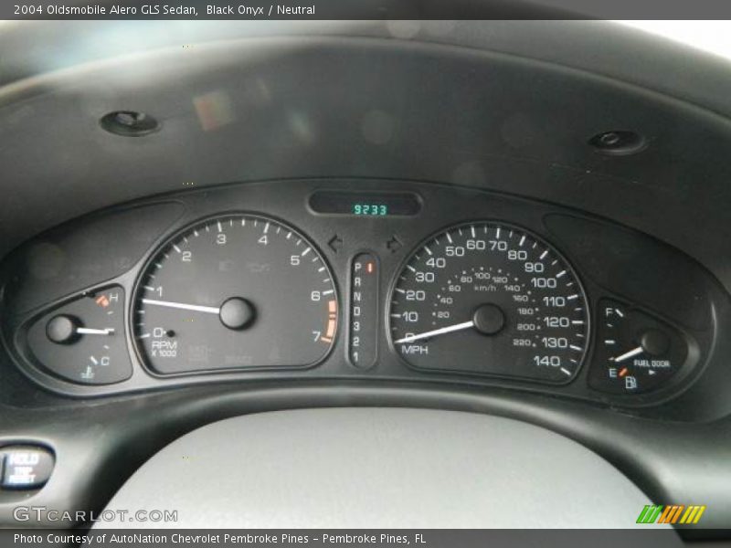  2004 Alero GLS Sedan GLS Sedan Gauges